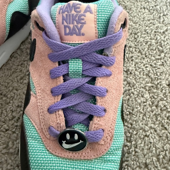 Nike Air Max 1 Have A Nike Day Space Purple Bleached Coral Women's Size 6.5 - Picture 7 of 9
